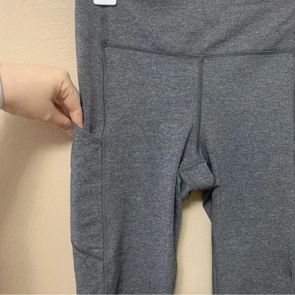 Lululemon Speed Up Crop 21" Heathered Black Size 6 W6AK6S - Picture 8 of 15